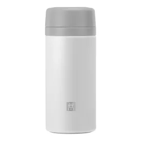   ZWILLING Thermo | tea és gyümölcs tárolóüveg 420 ml | rozsdamentes acél | fehér-szürke