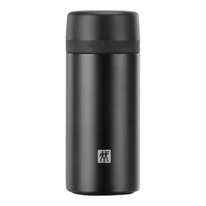   ZWILLING Thermo | tea és gyümölcs tárolóüveg 420 ml | rozsdamentes acél | fekete