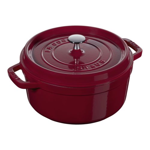 Staub öntöttvas edény- fekete - kerek 26 cm - 5,25l