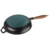 Staub serpenyő | fekete | kerek | 28 cm