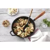 Staub serpenyő | fekete | kerek | 28 cm