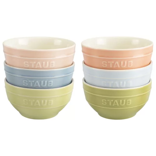 Staub kerámia | tál szett macaron 12 cm |6 darabos | többszínű | kerámia