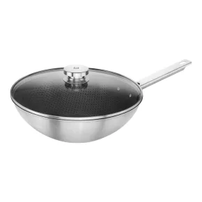   ZWILLING Joy Plus | Wok 30 cm | kerek | 18/10 rozsdamentes acél