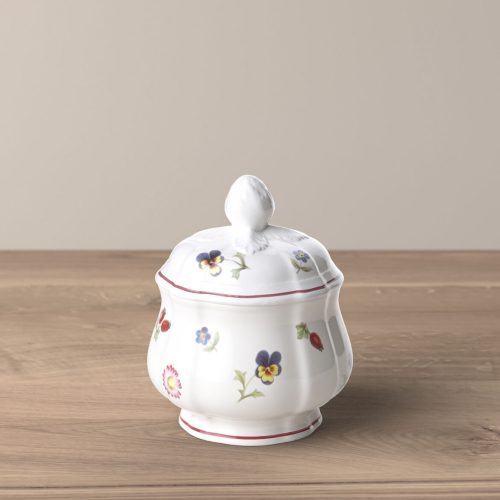 Petite Fleur cukortartó fedővel 6 személyes 2 dl