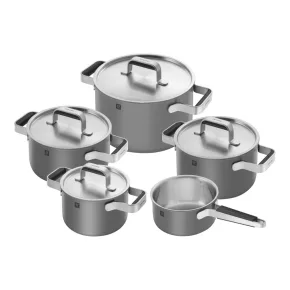   ZWILLING Pure | edénykészlet 5 darabos | kerek | 18/10 rozsdamentes acél | szürke