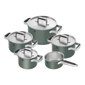  ZWILLING Pure | edénykészlet 5 darabos | kerek | 18/10 rozsdamentes acél | zöld