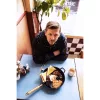 Staub Pans | serpenyő T fogantyúval 28 cm | öntöttvas | fekete | kerek