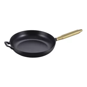   Staub Pans | serpenyő T fogantyúval 28 cm | öntöttvas | fekete | kerek