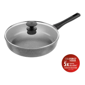   ZWILLING Terreno Plus kerámia | mély serpenyő 28 cm | kerek | aluminium | titánnal megerősített tapadásmentes kerámia bevonat