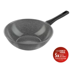   ZWILLING Terreno Plus kerámia | Wok 28 cm | kerek | aluminium | titánnal megerősített tapadásmentes kerámia bevonat