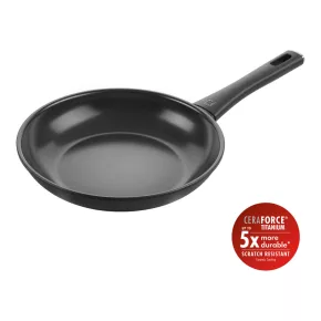   ZWILLING Madura Plus kerámia | serpenyő 24 cm | kerek | aluminium | titánnal megerősített tapadásmentes kerámia bevonat