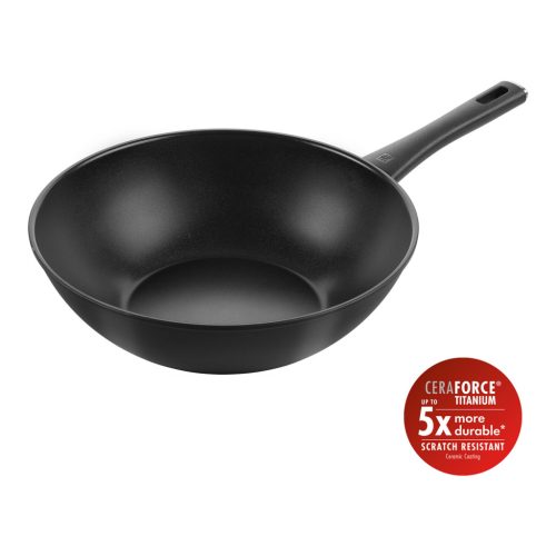 ZWILLING Madura Plus kerámia | Wok 30 cm | kerek | aluminium | titánnal megerősített tapadásmentes kerámia bevonat
