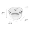 ZWILLING Fresh & Save tálak | vákuum tálak starter szett M/L |5 darabos | Grey Line | boroszilikát üveg