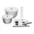 ZWILLING Fresh & Save tálak | vákuum tálak starter szett M/L |5 darabos | Grey Line | rozsdamentes acél