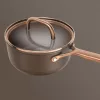 ZWILLING MILANO alumínium serpenyő üvegfedéllel, 18 cm, barna