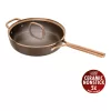 ZWILLING MILANO alumínium serpenyő, üvegfedéllel, 28 cm barna