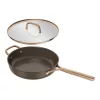 ZWILLING MILANO alumínium serpenyő, üvegfedéllel, 28 cm barna