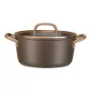 ZWILLING MILANO alumínium fazék üvegfedéllel, 24 cm, barna