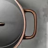 ZWILLING MILANO alumínium fazék üvegfedéllel, 24 cm, barna