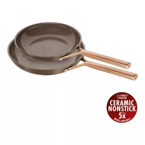 ZWILLING MILANO 2 darabos alumínium serpenyőkészlet, 28 cm barna