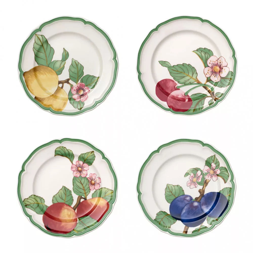 Villeroy & Boch French Garden Modern Fruits Set 4 Piatti Piani 26 Cm - Porcellana Premium Made In Germany - 2