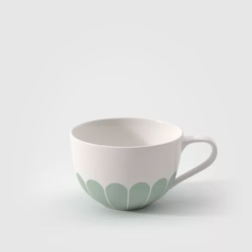 Fleur vert cappuccino csésze 3dl