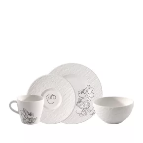   Manufacture Rock Blanc - Mickey Mouse reggeliző szett 1 személyes 4 részes