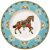 Samarkand Aquamarin reggelizőtányér 22 cm