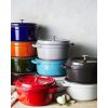 Staub öntöttvas edény - Cherry - kerek - 24 cm - 3.70 l