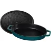 Staub sütőtál tetővel| La-Mer | ovális | 32 cm | 2,8l