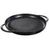 Staub öntöttvas kerek grillserpenyő fekete 1,2 l 30 cm