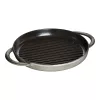 Staub öntöttvas kerek grillserpenyő fekete 1,2 l 30 cm