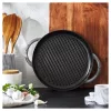 Staub öntöttvas kerek grillserpenyő fekete 1,2 l 30 cm