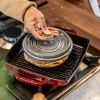 Staub öntöttvas kerek grillserpenyő fekete 1,2 l 30 cm