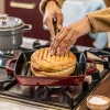 Staub öntöttvas kerek grillserpenyő fekete 1,2 l 30 cm