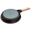 Staub serpenyő fa fogantyúval| fekete | kerek 24 cm