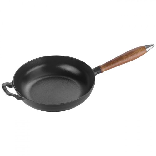 Staub serpenyő | fekete | kerek | 24 cm
