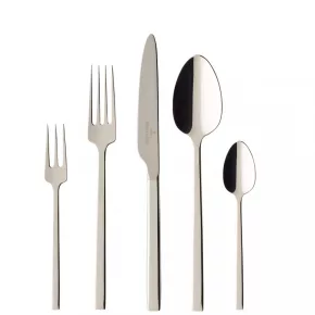   La Classica 120 ezüstözött evőeszközkészlet 30 darabos 6 személyes 38x27x6cm
