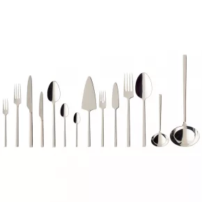   La Classica 120 ezüstözött evőeszközkészlet 113 darabos 12 személyes 49x34x18cm