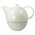 White teáskanna melegentartóval csontporcelán  1,2 l