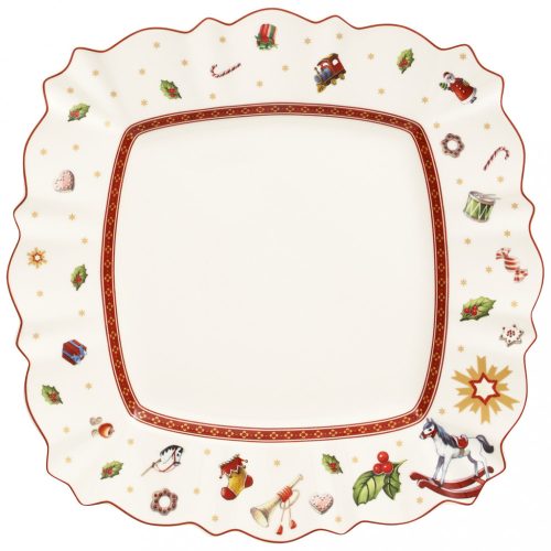 Toy's Delight szögletes lapostányér 28,5x28,5cm
