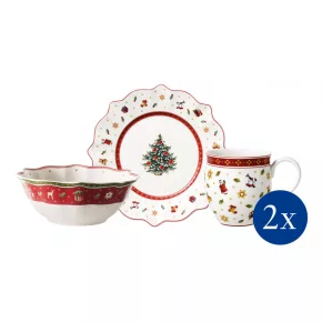   Toy's Delight reggeliző készlet 2 személyes fehér 6 darabos