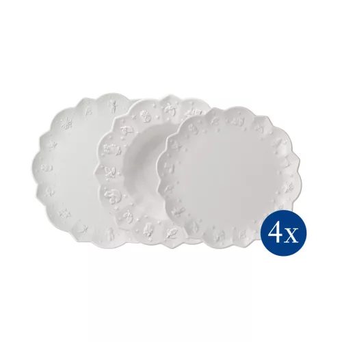 Toys Delight Royal Classic tányérkészlet 4 személyes 12 darabos
