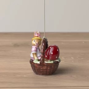 Bunny Tales kosárformájú függő Anna, 6 cm