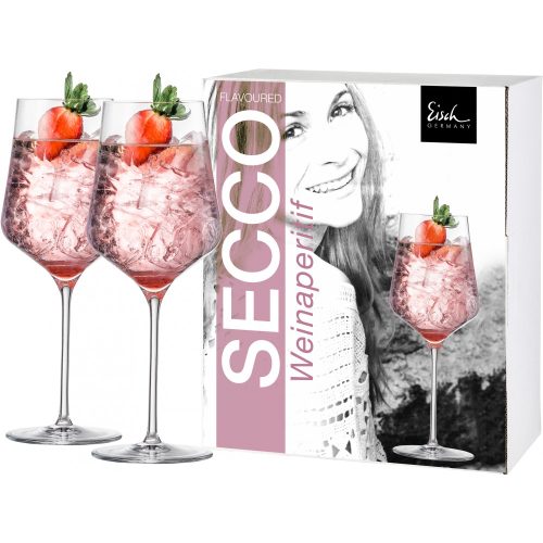 Eisch SECCO FLAVOURED 2 db boros Aperitif pohár díszdobozban 6,2dl 253 mm