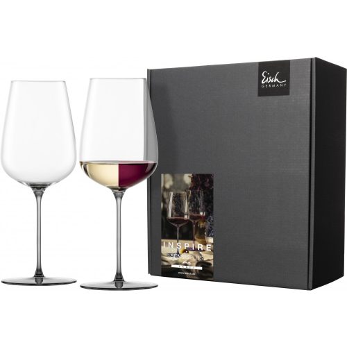 Eisch INSPIRE SENSISPLUS 2 db univerzális borospohár szürke fruity & aromatic 5,8dl 237 mm