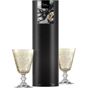   Eisch TOULOUSE vörösboros pohár 2 db díszhengerben 2,9dl 147 mm