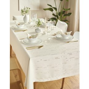 Sander Perlina asztalközép 85x85 cm ekrü