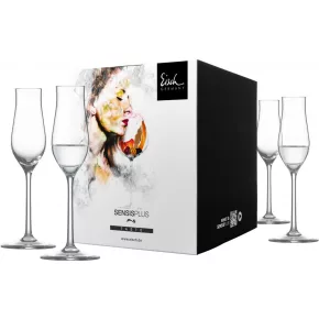   Eisch SUPERIOR SENSISPLUS 4 db Grappa pohár díszdobozban 1,09dl 203 mm