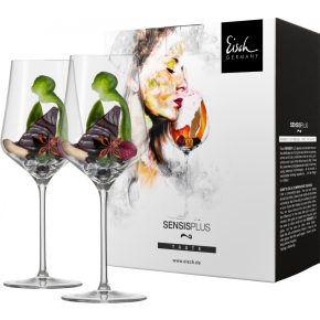   Eisch SKY SENSISPLUS 2 db vörösboros pohár díszdobozban 4,9dl 239 mm